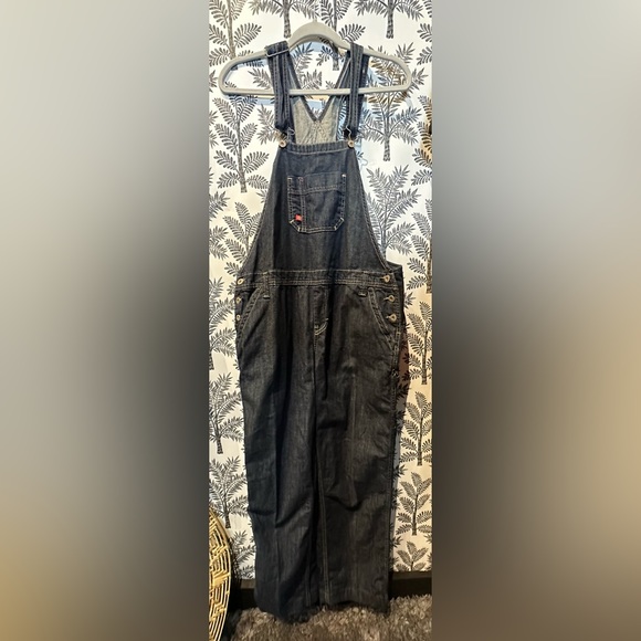 Dickies Jeans Dickies Womens Blue Denim Bib Overall Size Medium